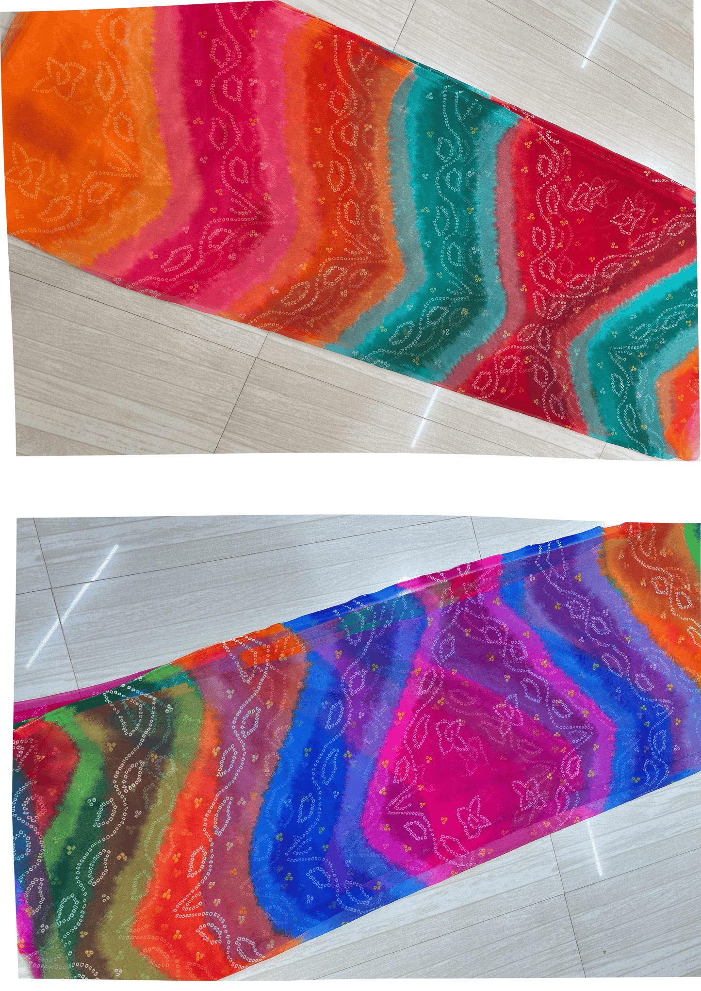 Digital Chunri (Rama + Pachrangi Blue) - 172