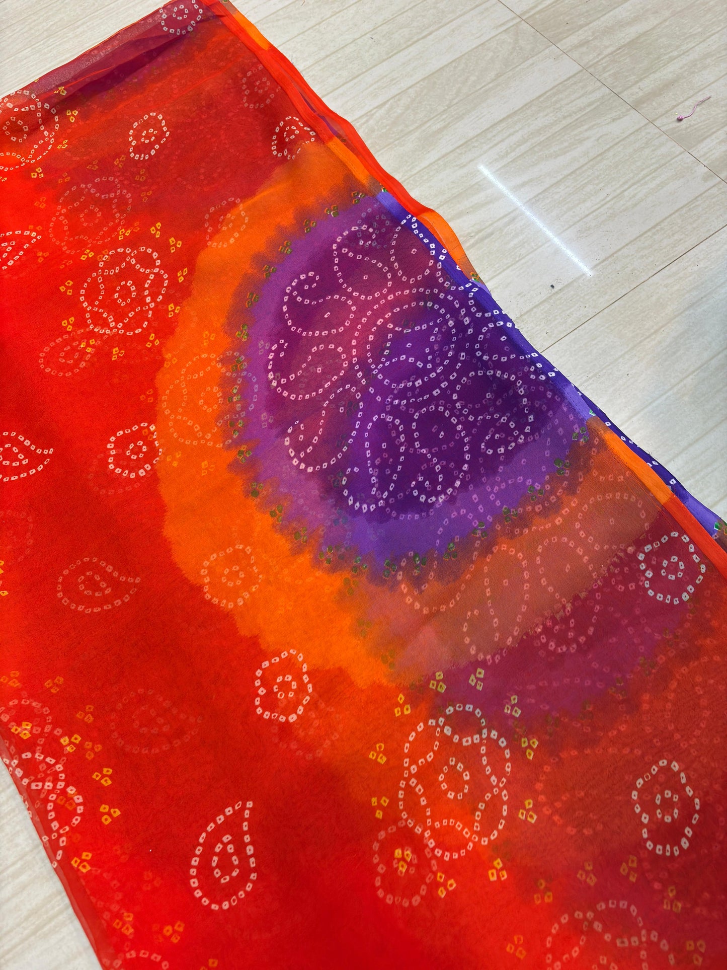 Ghewar Rai Bandhej Royal Pure Odhna- 071