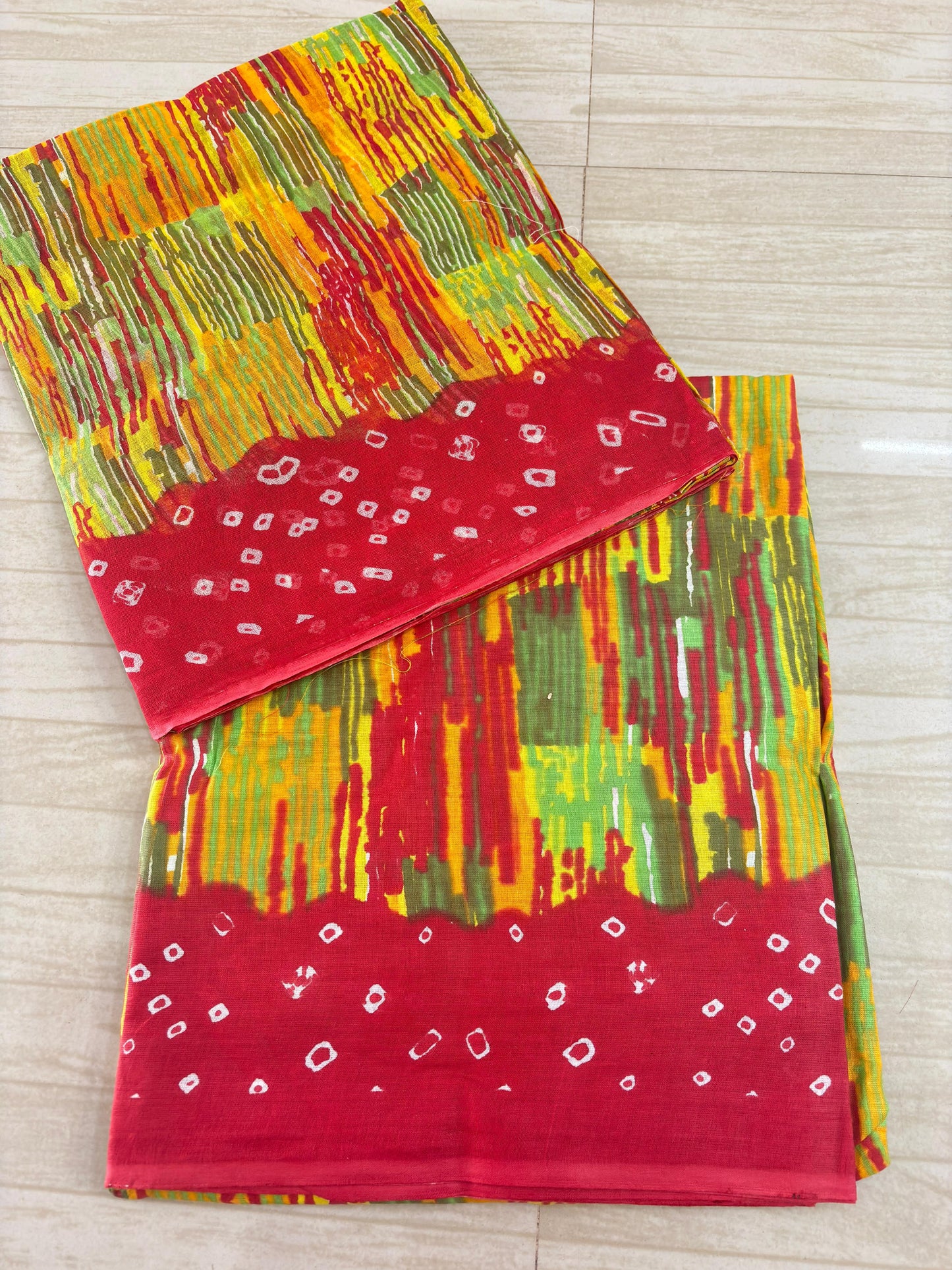 New Siburi Suit With Border Bandej (Red)- 146