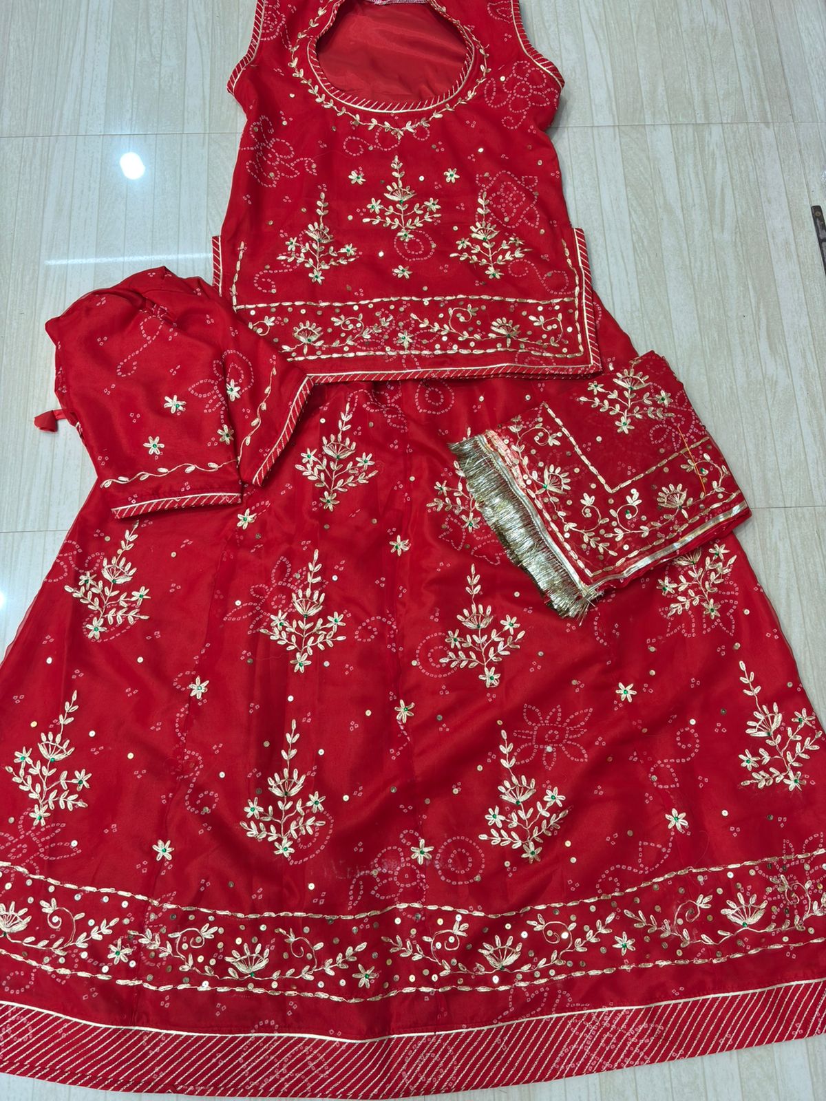 Red Pitten (With Stitching)-217