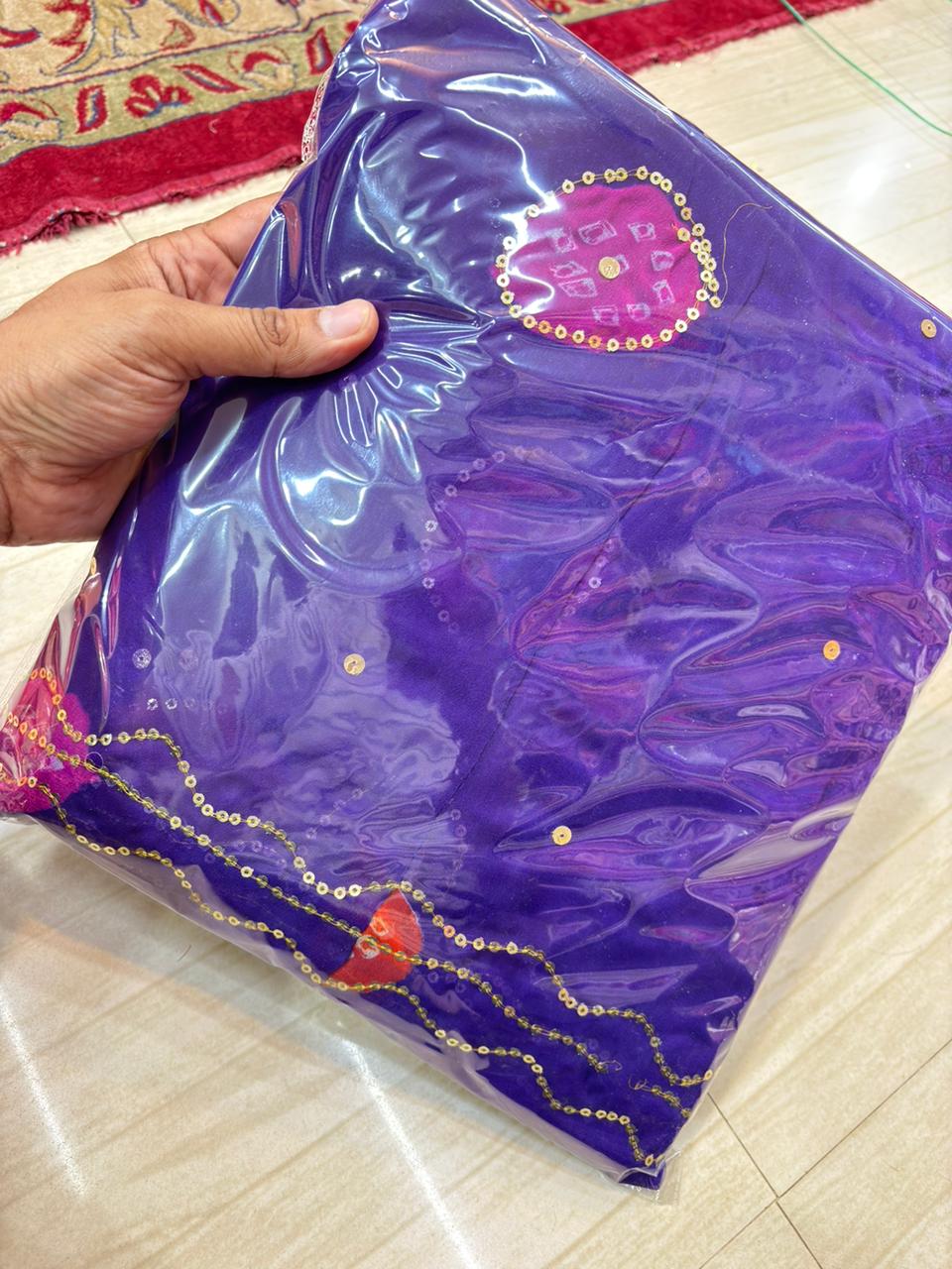 Laddu Tari work poshak (Jamuni)- 302