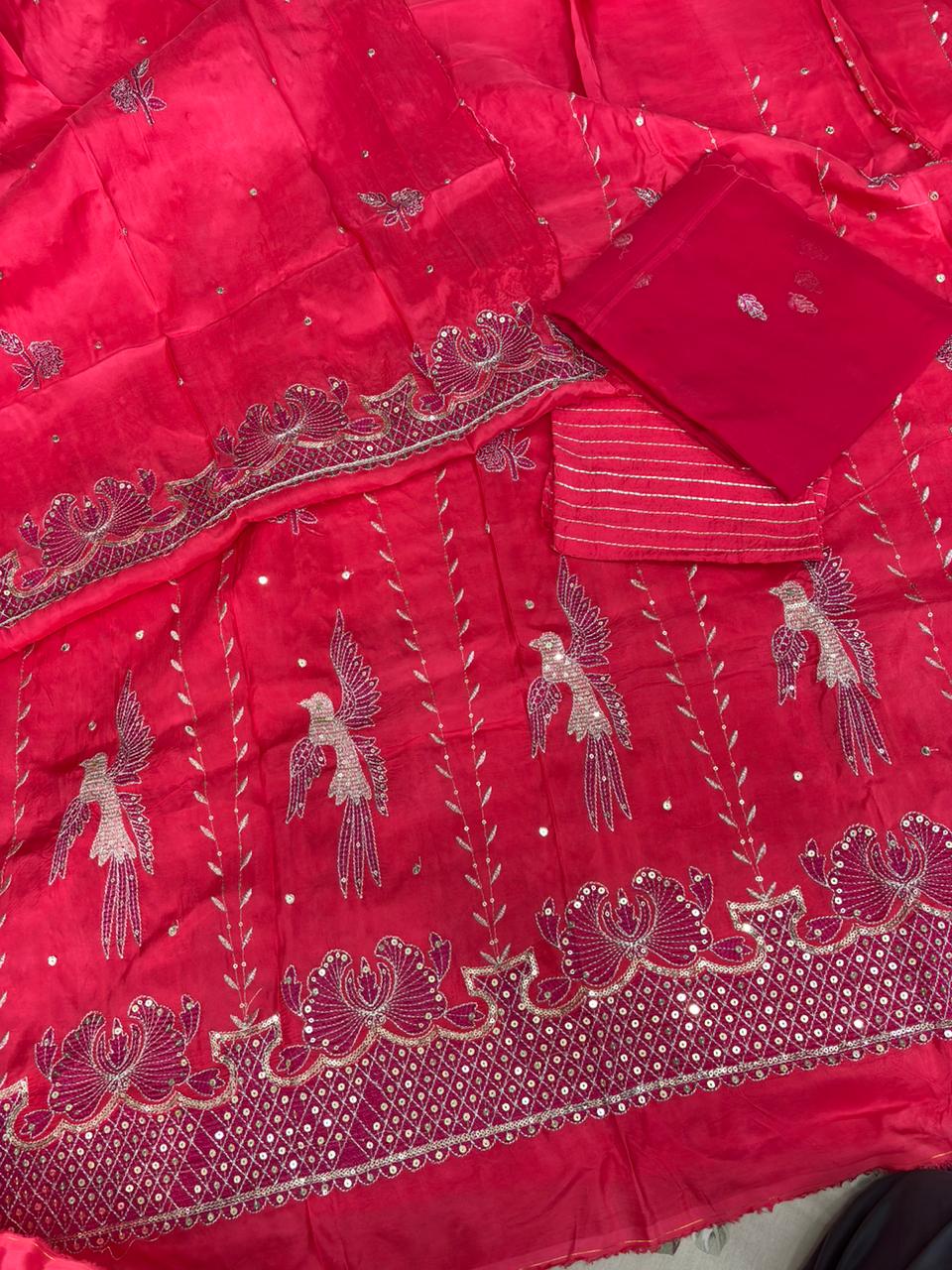 Kabutar Upada With Pure Odhna Suit (Tamatari)-368