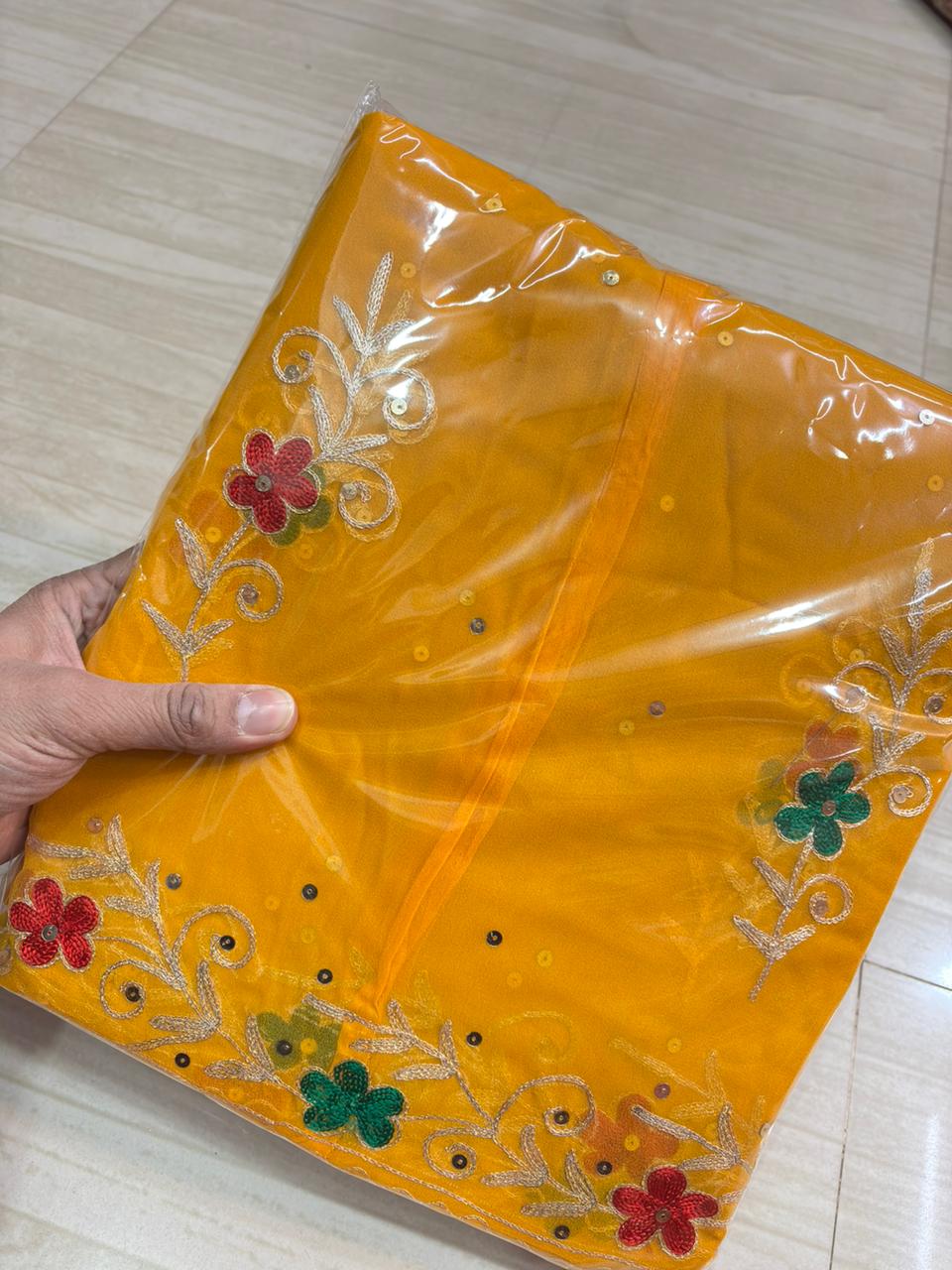 RESHAM POSHAK (YELLOW)- 717