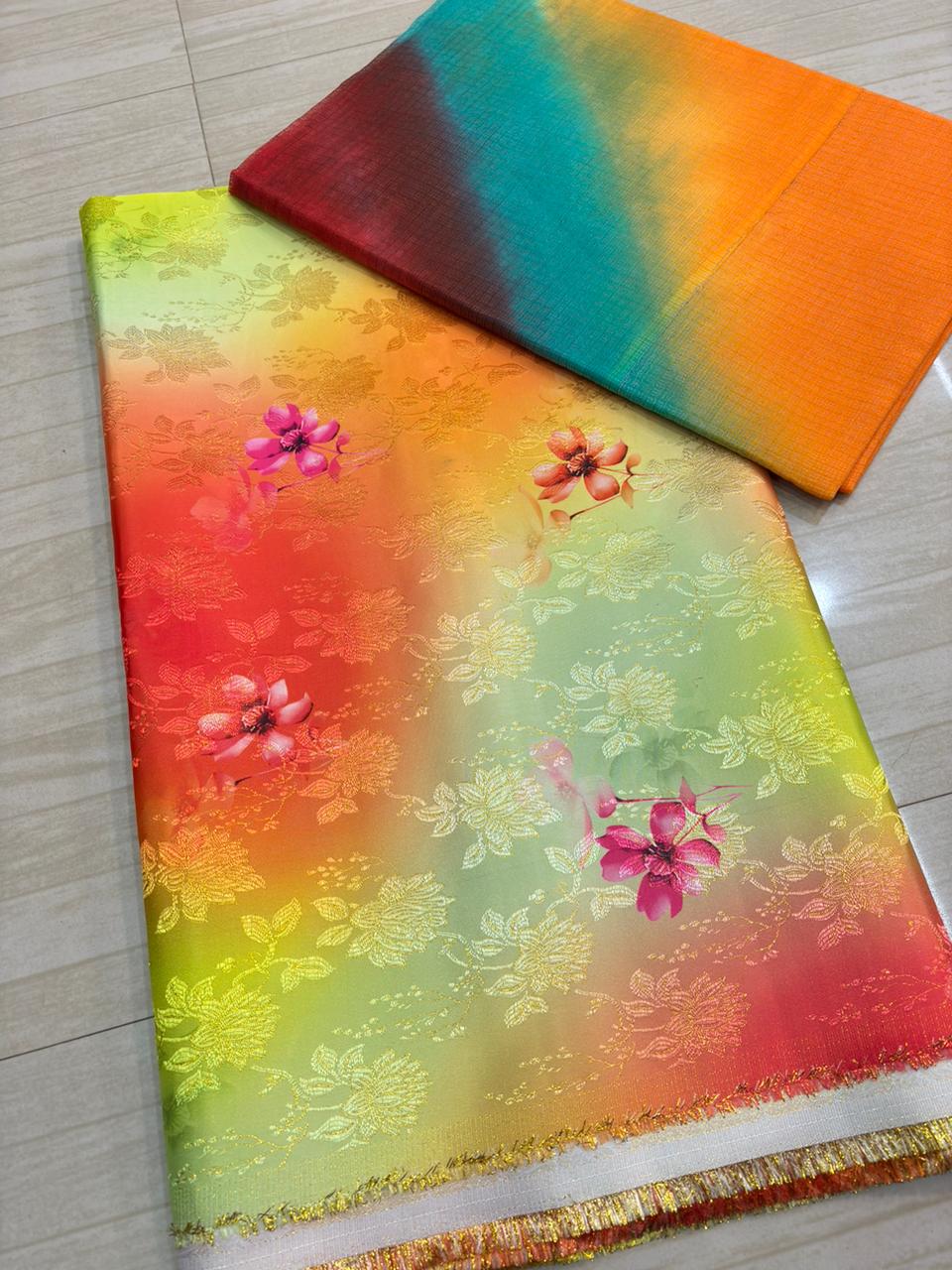 Digital suit with doriya odhna-823