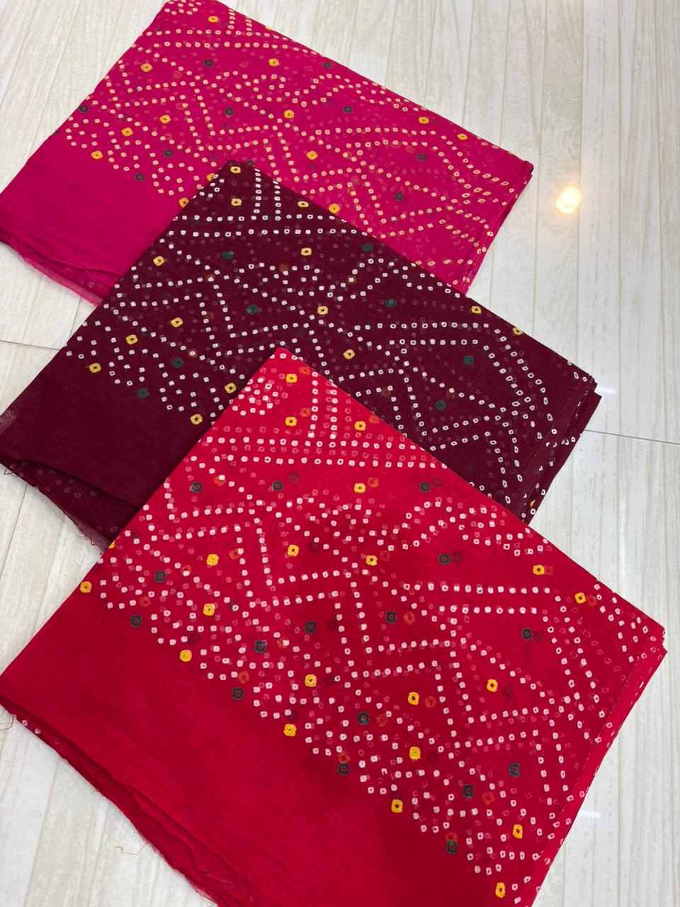 Cotton bandej print odhna 2.50 Meter Full (3 Pc Pack)-1044