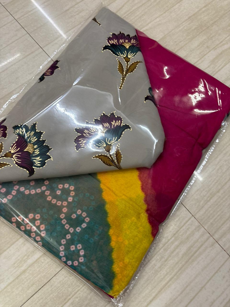SUIT BSY FLOWER WITH SARBATI ODHNA-1358