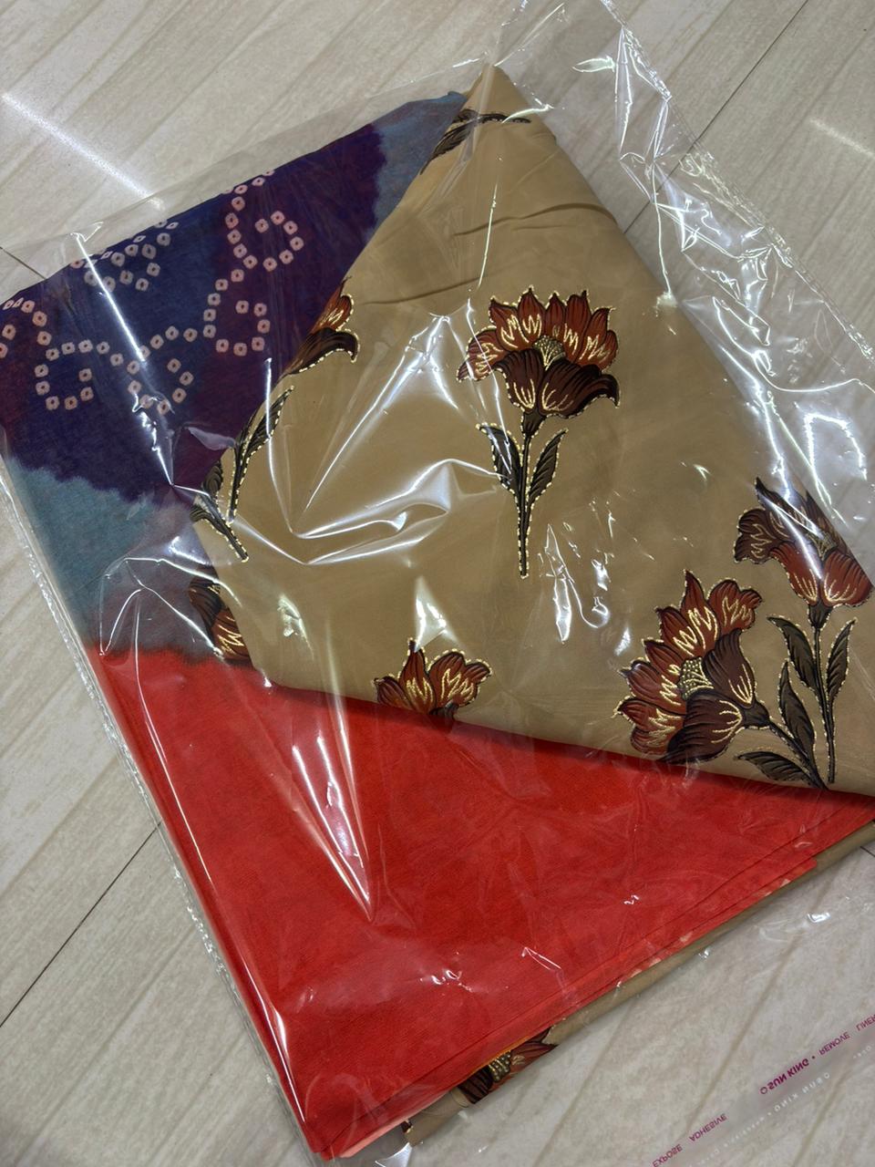 SUIT BSY FLOWER WITH SARBATI ODHNA-1359