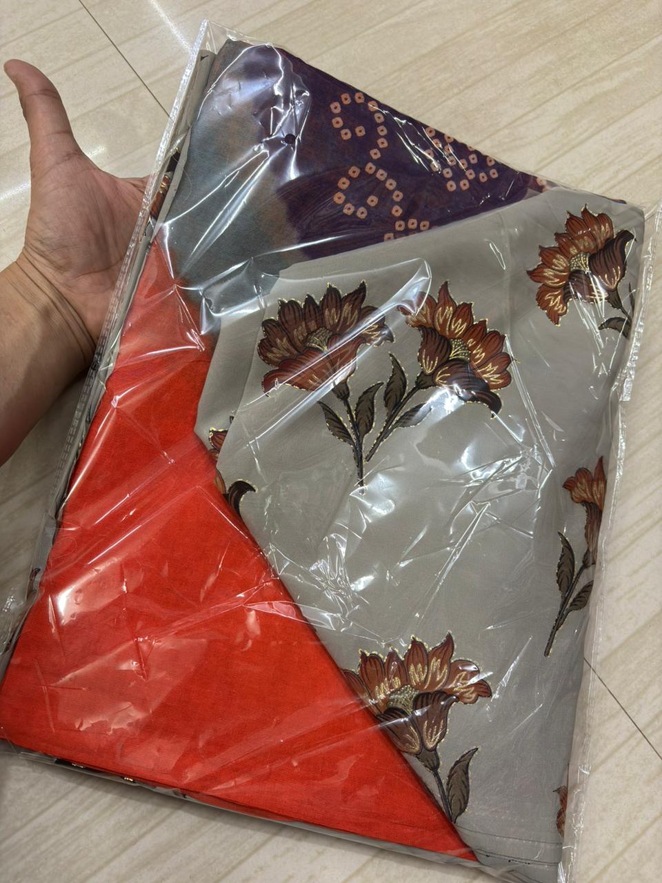 SUIT BSY FLOWER WITH SARBATI ODHNA-1357