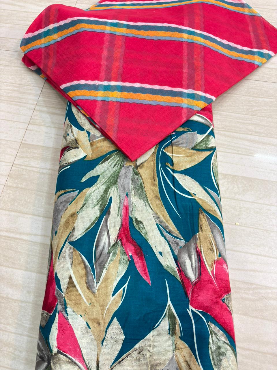 JAAM LEHARIYA SUIT WITH SARBATI ODHNA-1654