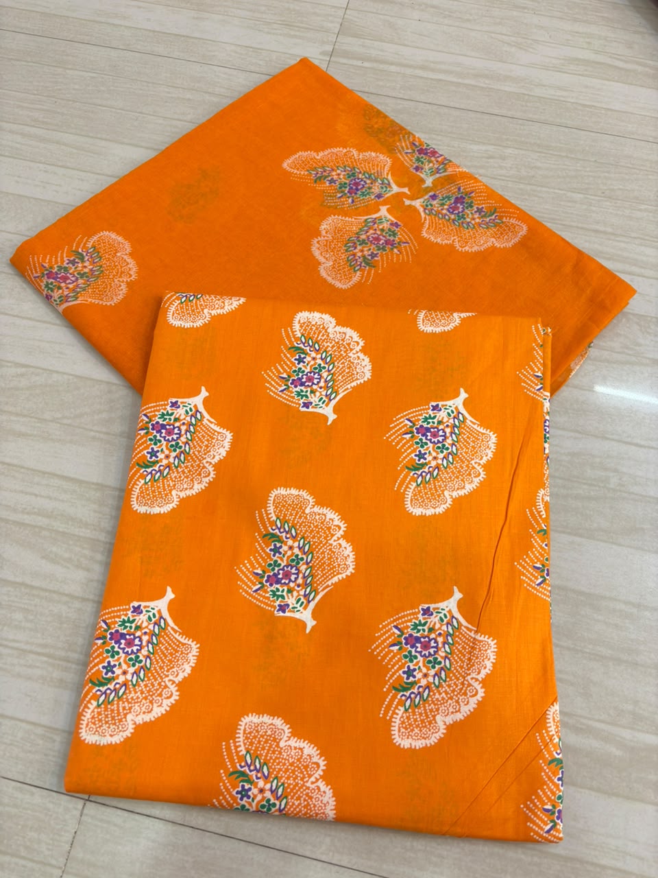 KASHMIRI SUIT-1802-MUSTERD AAM