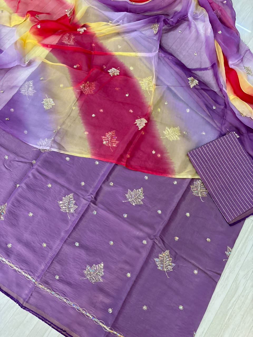 HANDWORK BUTIQ CHARAK TORA SUIT (A1)-1918