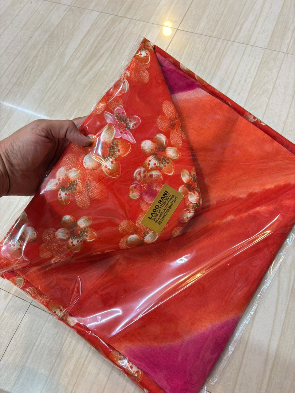 LADDU RANI SUIT ( 4 PCS COMBO- ORANGE ONLY)- 2062