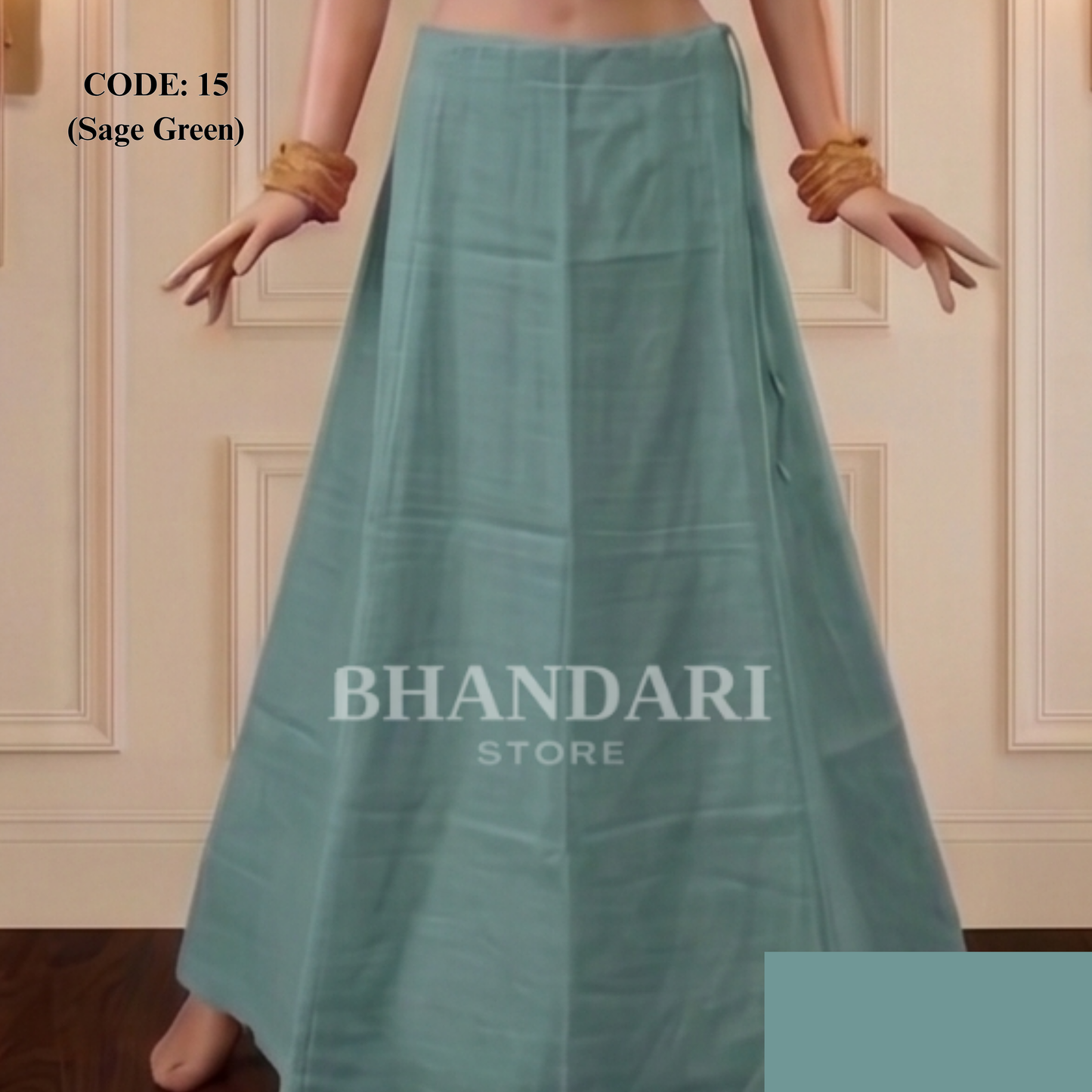 PETICOTT VIMAL SETHANI BRAND (SAGE GREEN)-1157