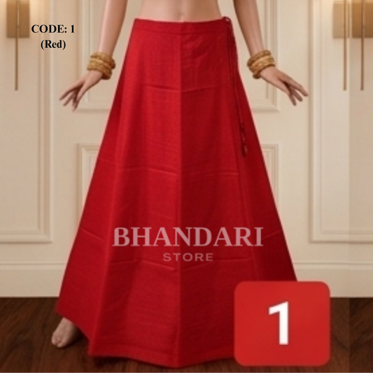 PETTICOT VIMAL SETHANI BRAND (RED)-1102