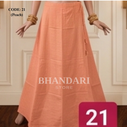 PETTICOT VIMAL SETHANI BRAND (PEACH)-1122