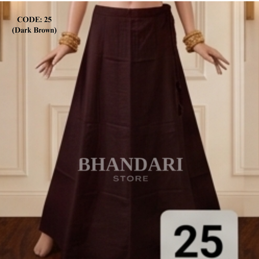 PETTICOT VIMAL SETHANI BRAND (DARK BROWN)-1126