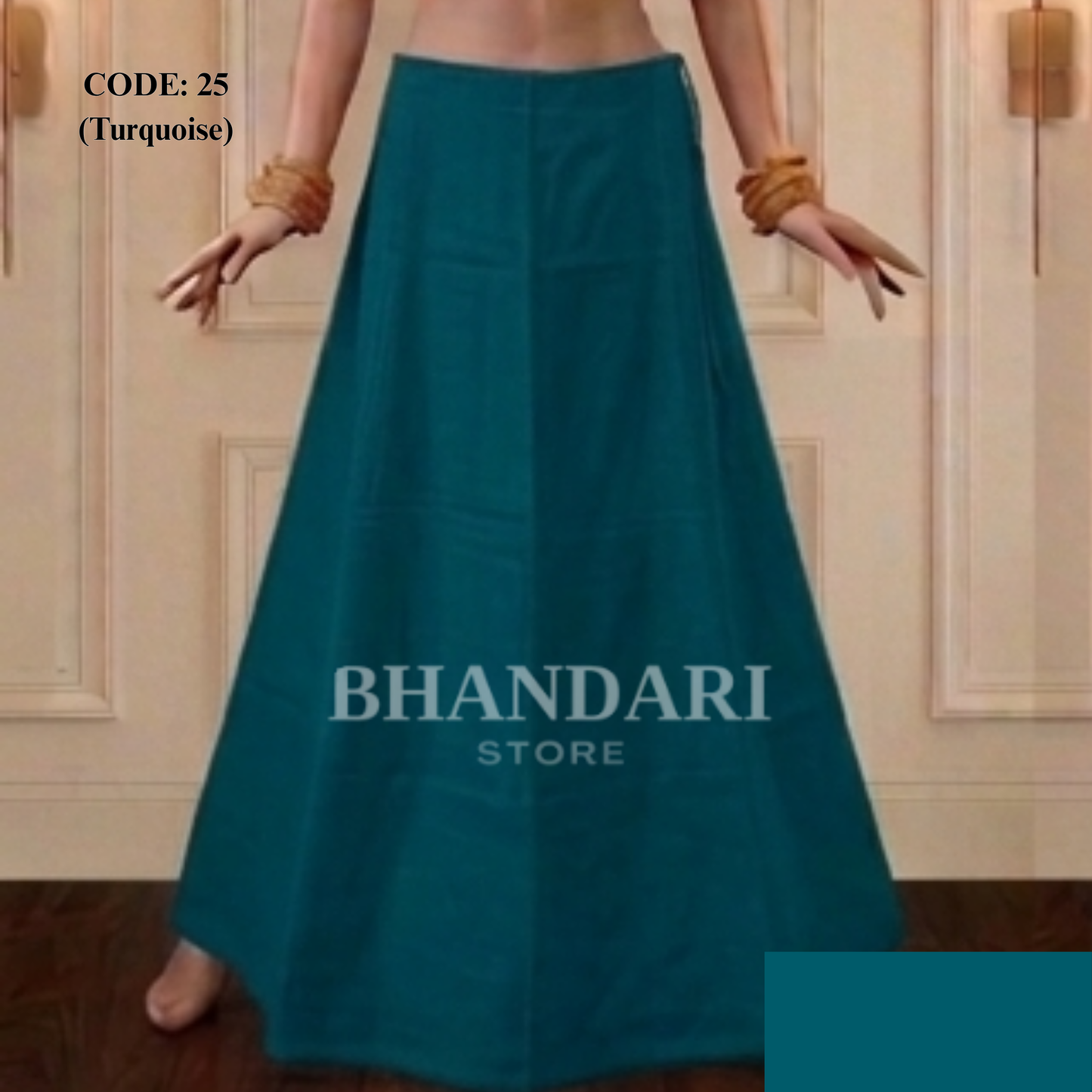 PETICOTT VIMAL SETHANI BRAND (TURQUOISE)-1167
