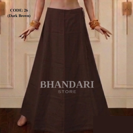 PETICOTT VIMAL SETHANI BRAND (DARK BROWN)-1168