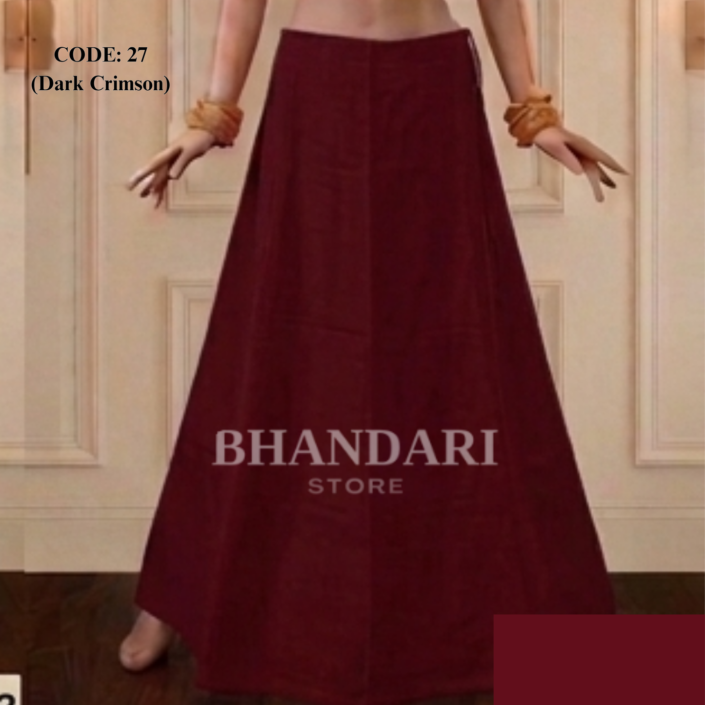 PETICOTT VIMAL SETHANI BRAND (CRIMSON)-1169