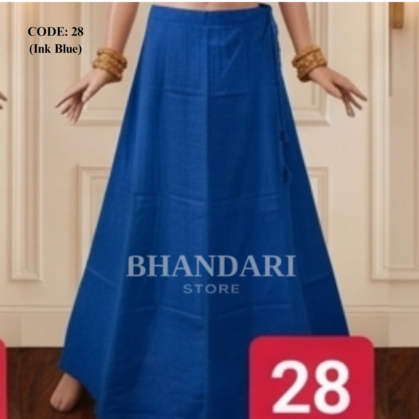 PETTICOT VIMAL SETHANI BRAND (INK BLUE)-1129