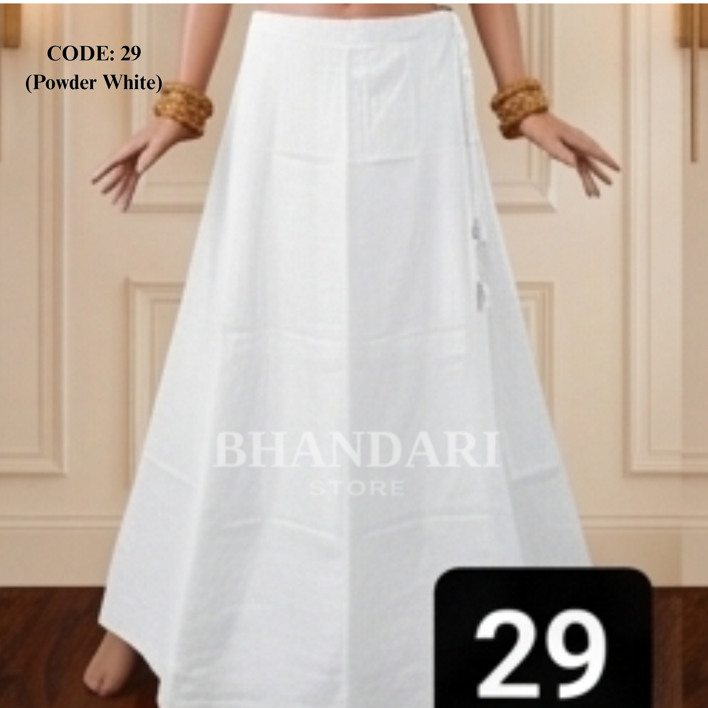 PETTICOT VIMAL SETHANI BRAND (WHITE)-1130
