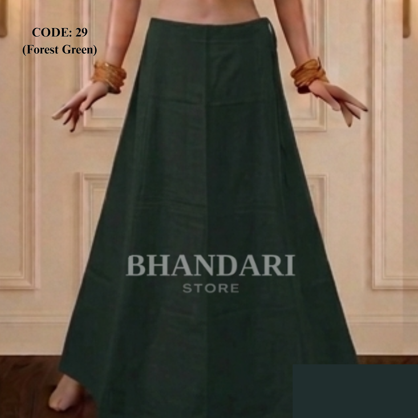 PETICOTT VIMAL SETHANI BRAND (FOREST GREEN)-1171