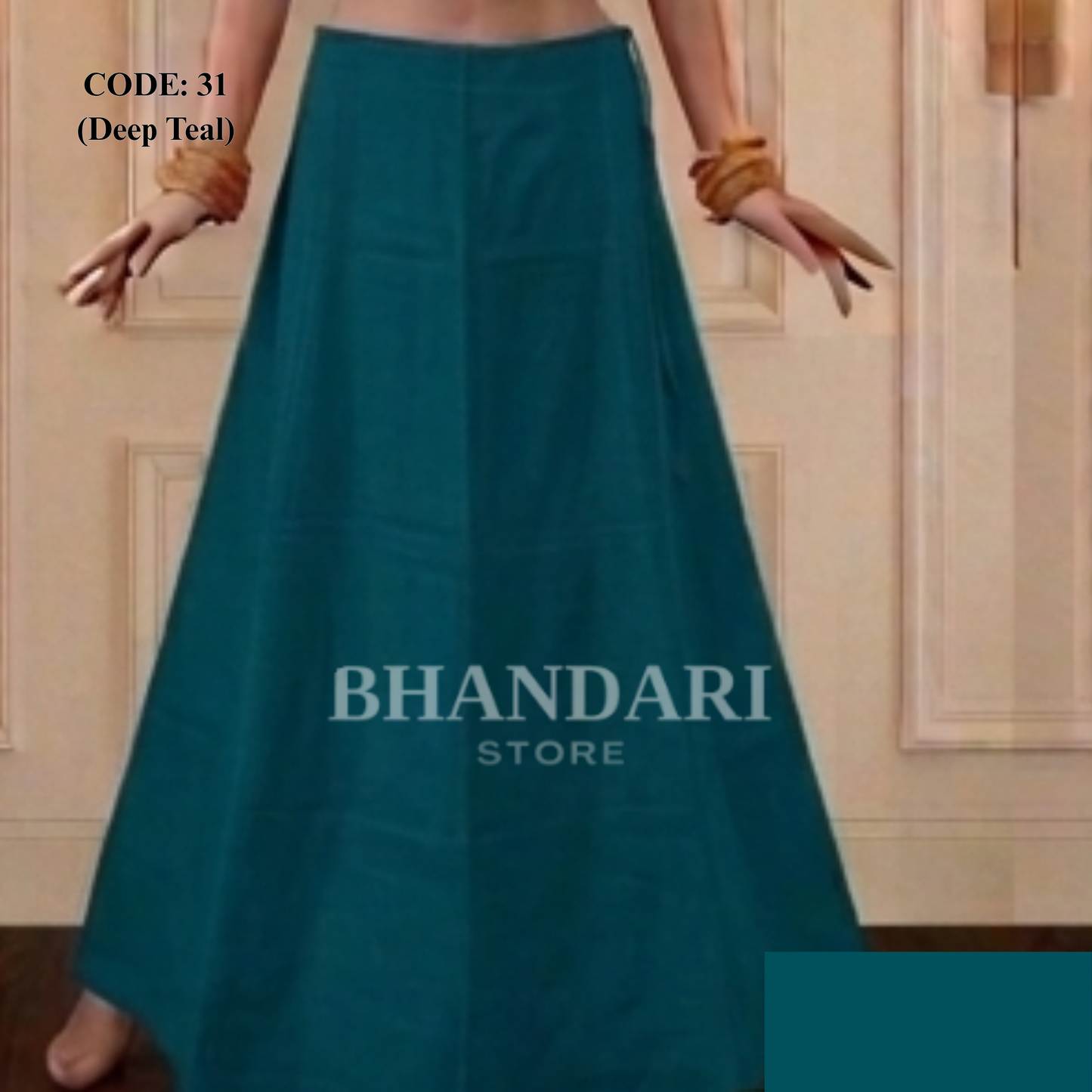 PETICOTT VIMAL SETHANI BRAND (DEEP TEAL)-1173