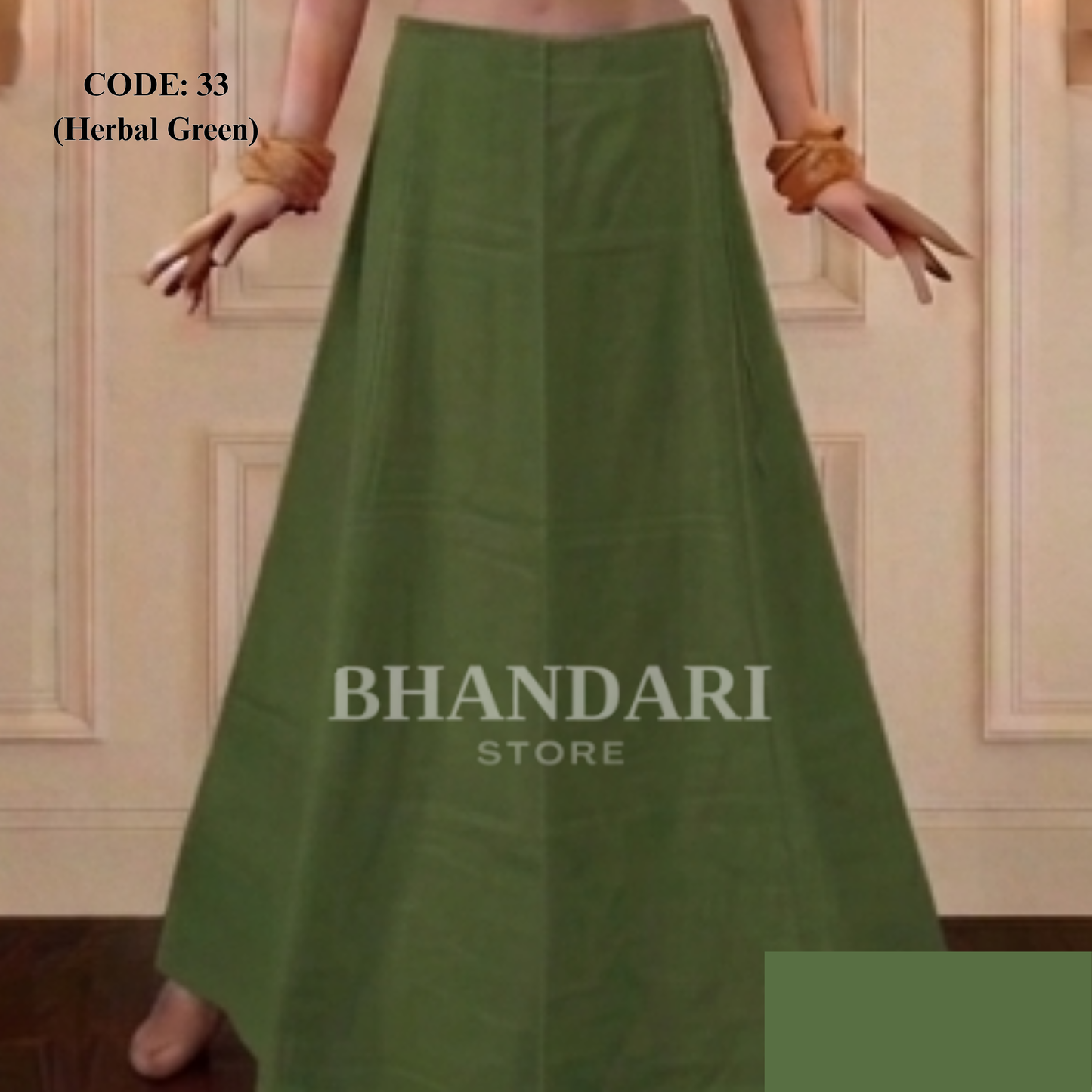 PETICOTT VIMAL SETHANI BRAND (HERBAL GREEN)-1175
