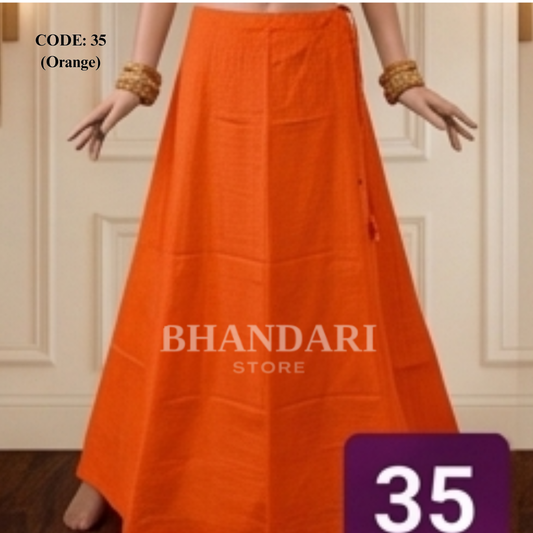 PETTICOT VIMAL SETHANI BRAND (ORANGE)-1137