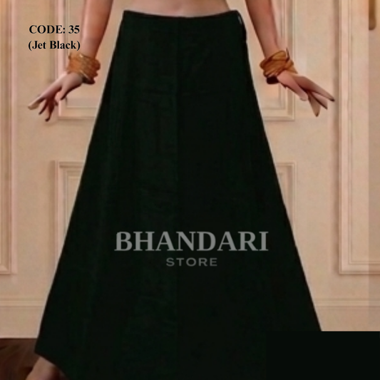 PETICOTT VIMAL SETHANI BRAND (JET BLACK)-1177