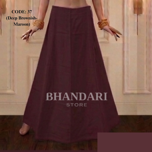 PETICOTT VIMAL SETHANI BRAND (DEEP BROWNISH-MAROON)-1179