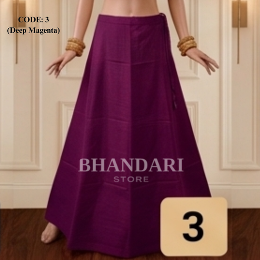 PETTICOT VIMAL SETHANI BRAND (DEEP MAGENTA)-1104