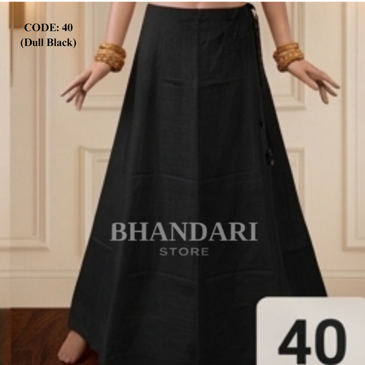 PETTICOT VIMAL SETHANI BRAND (DULL BLACK)-1142