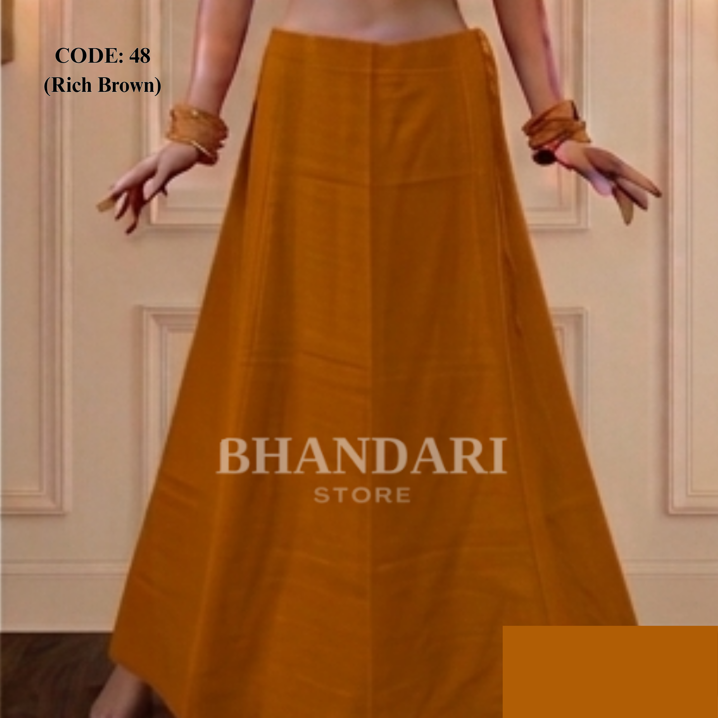 PETICOTT VIMAL SETHANI BRAND (RICH BROWN)-1190