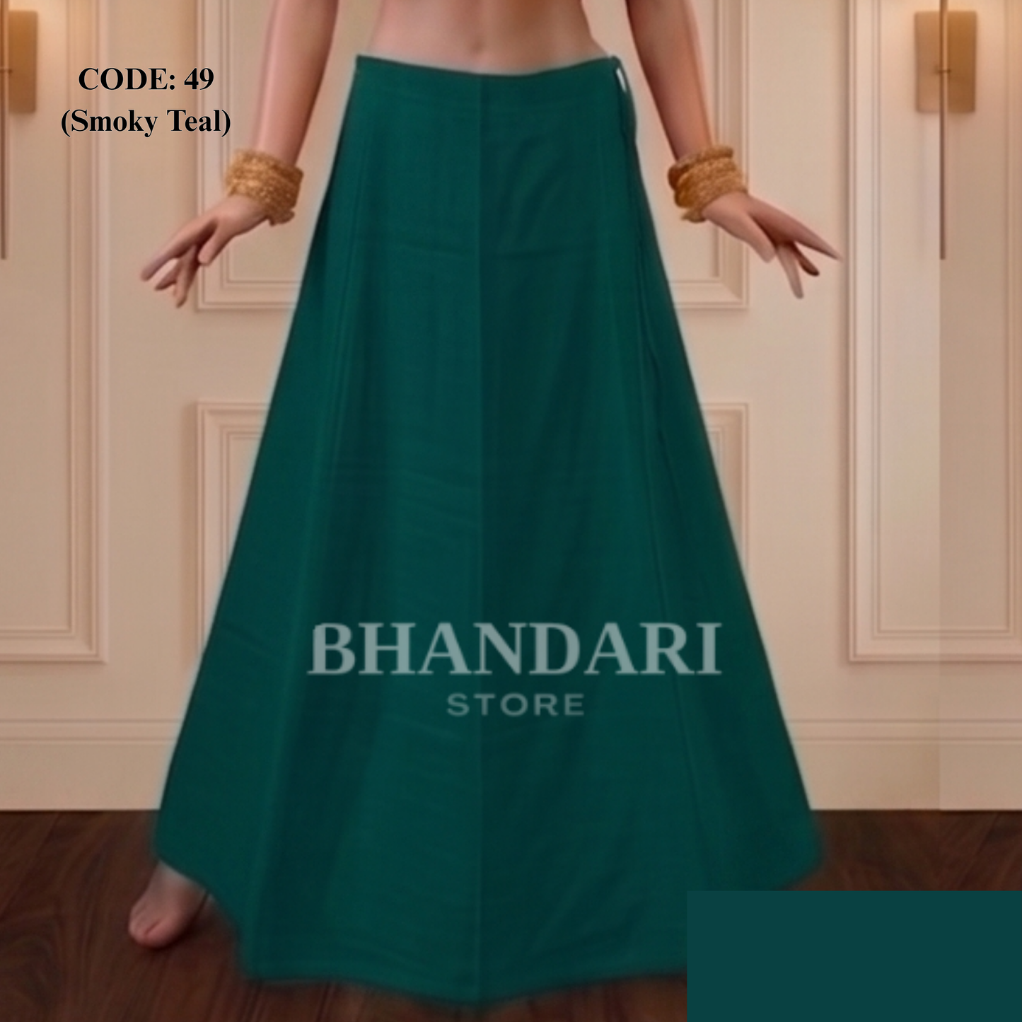 PETICOTT VIMAL SETHANI BRAND (SMOKY TEAL)-1191