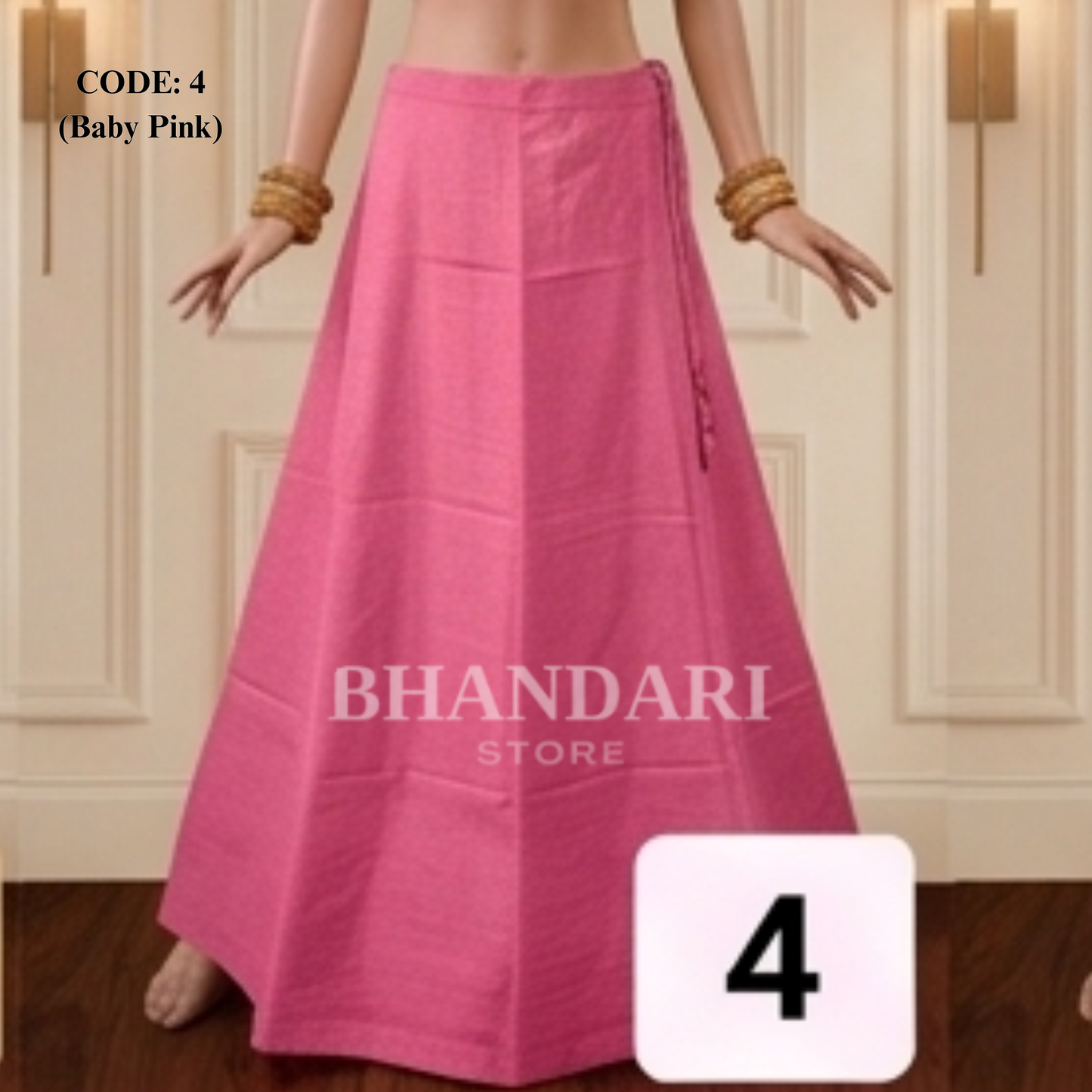 PETTICOT VIMAL SETHANI BRAND (BABY PINK)-1105