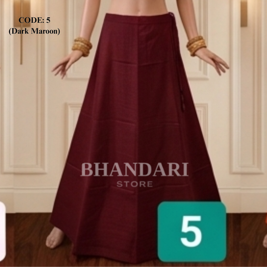 PETTICOT VIMAL SETHANI BRAND (DARK MAROON)-1106