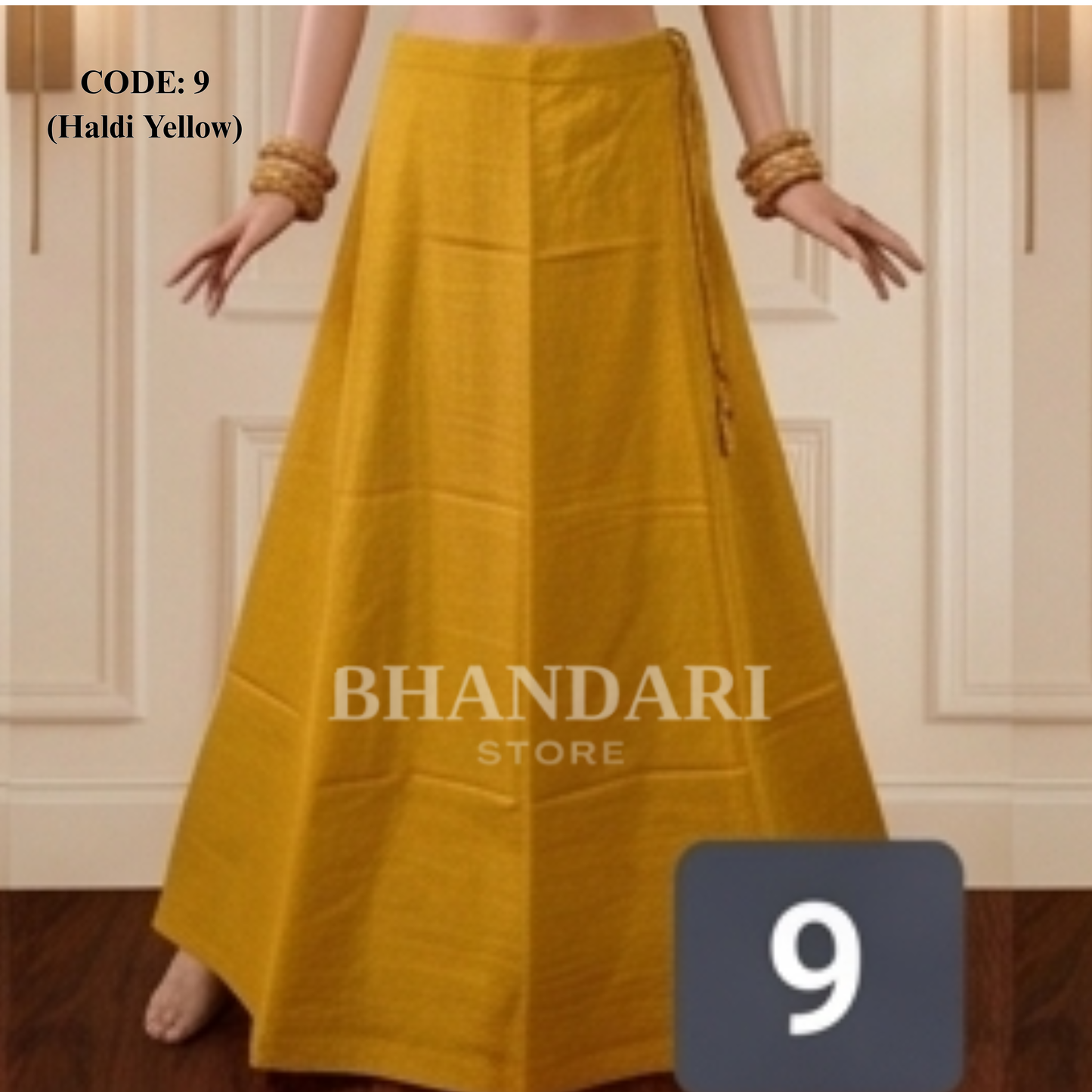 PETTICOT VIMAL SETHANI BRAND (HALDI YELLOW)-1110