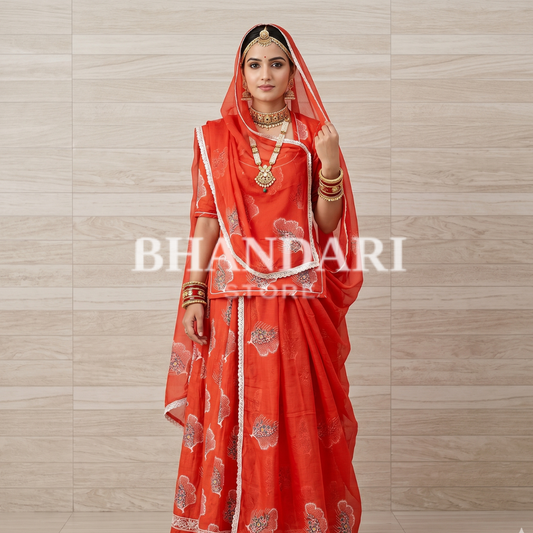 KASHMIRI SUIT (ORANGE)- 779