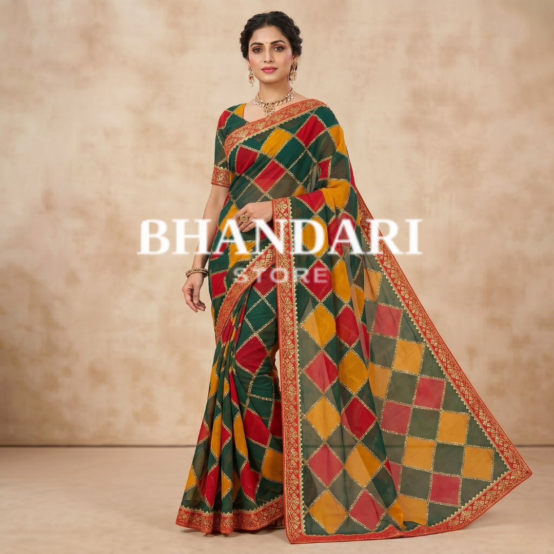 Panna Gota Patti Saree- 263