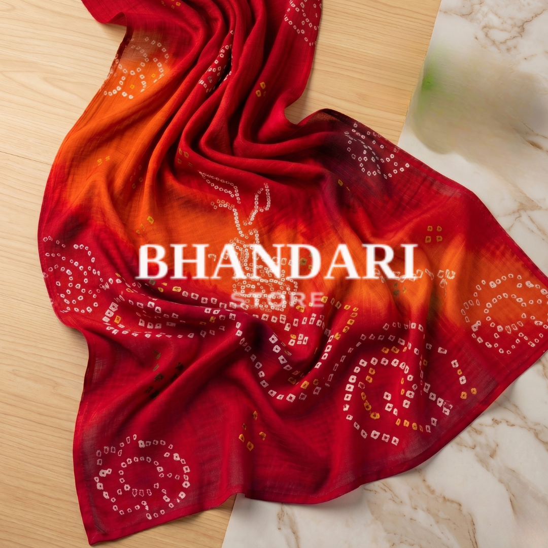 PURE RAI BANDHEJ SHADED ODHNA- 1236