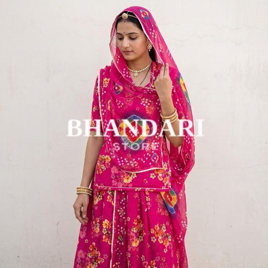RAMLEELA SOFT FABRIC (5 SUIT 5 ODHNA)-1340