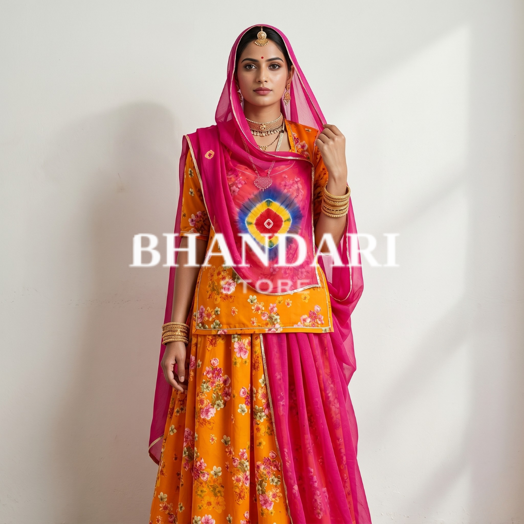 RAMLEELA SOFT FABRIC (5 SUIT 5 ODHNA)-1337