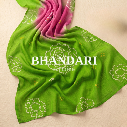 PURE RAI BANDHEJ SHADED ODHNA- 1232