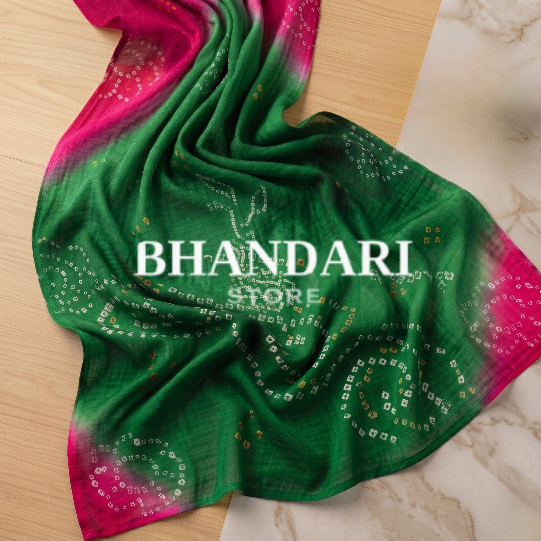 PURE RAI BANDHEJ SHADED ODHNA- 1238