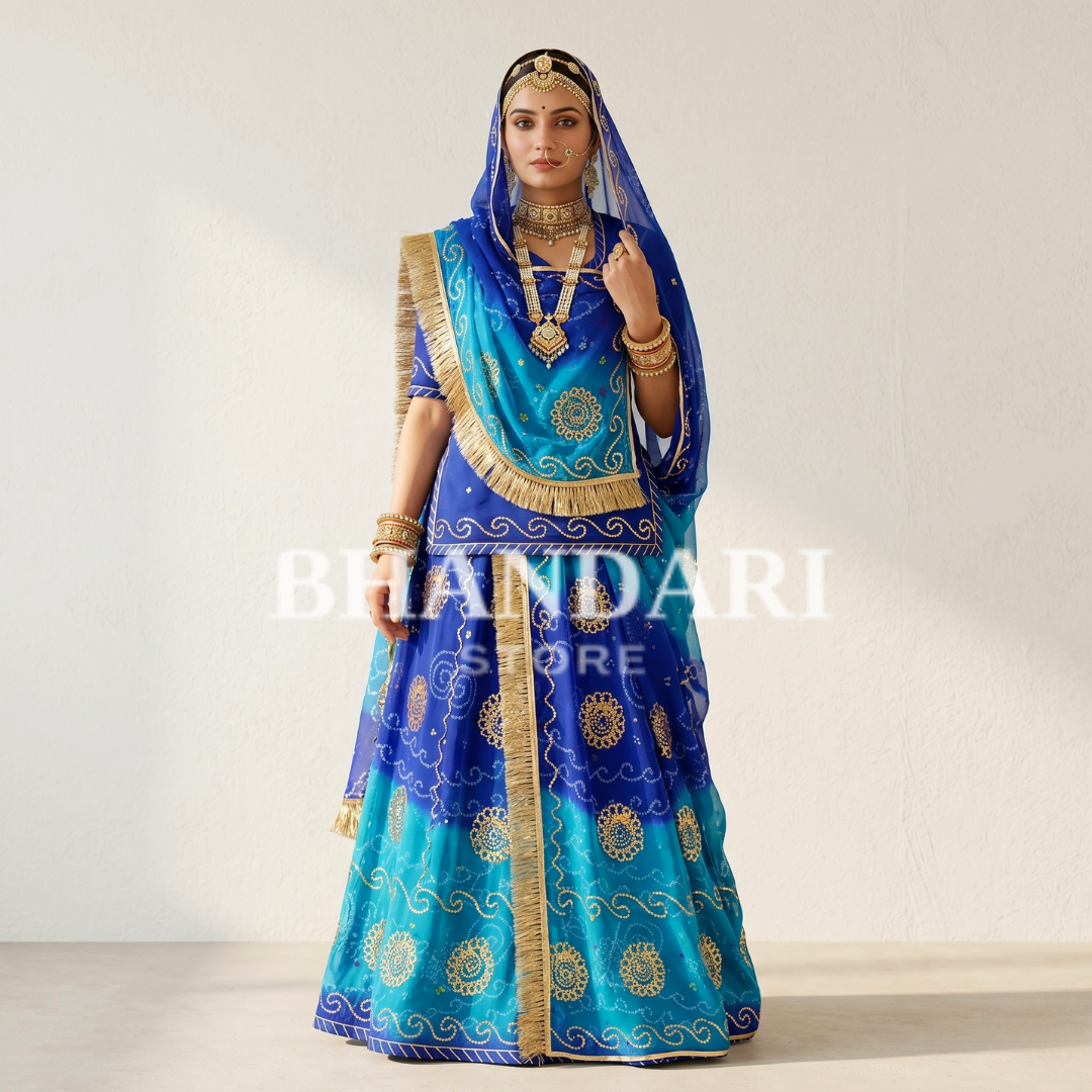 RAI BANDHEJ TARI POSHAK-1021