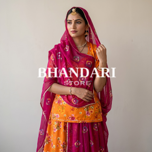 RAMLEELA SOFT FABRIC (5 SUIT FABRIC ONLY)-1343