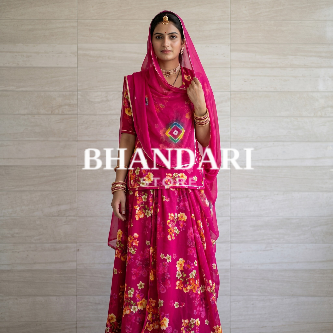 RAMLEELA SOFT FABRIC (5 SUIT 5 ODHNA)-1342