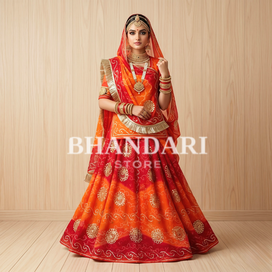 RAI BANDHEJ TARI POSHAK-1023