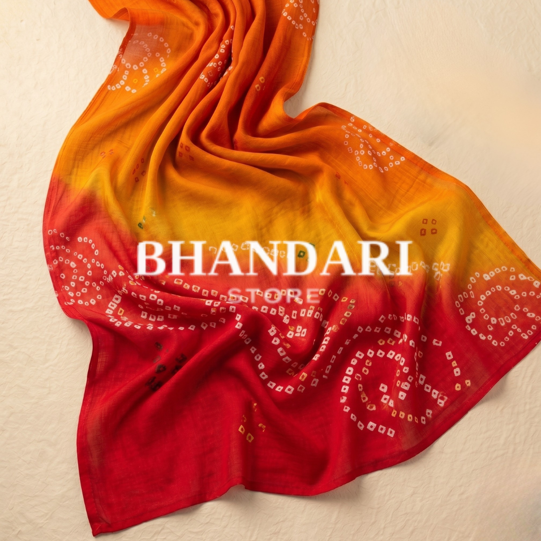 PURE RAI BANDHEJ SHADED ODHNA- 1233